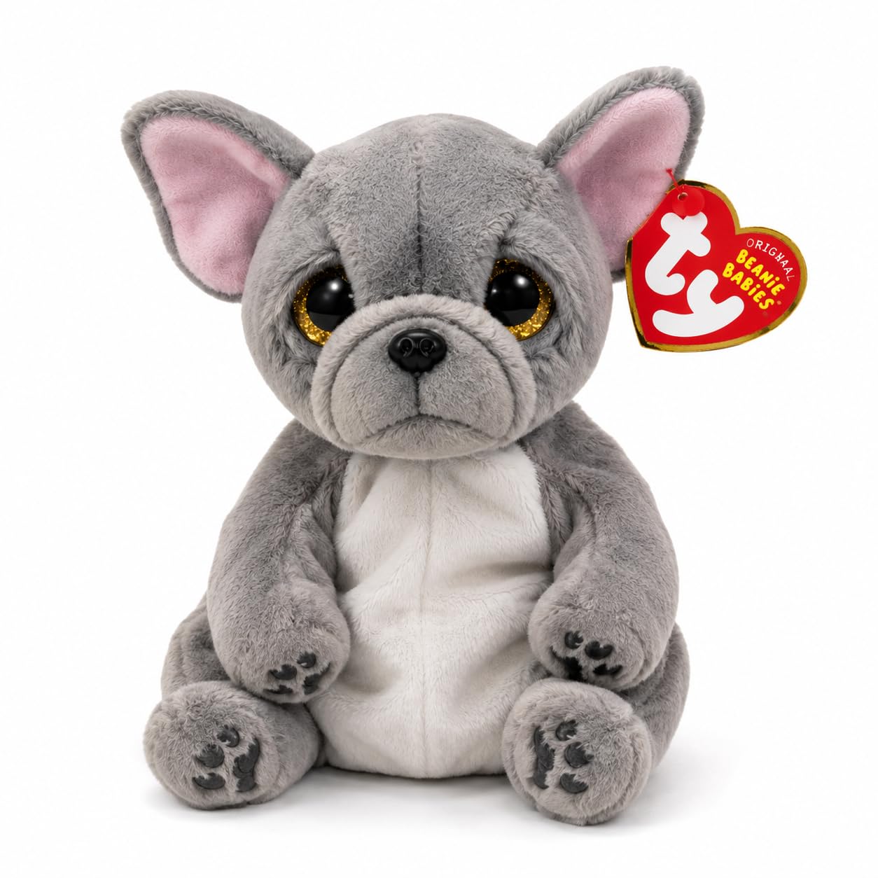 ビートルズ　テディベア　グレー Beanie Bears ぬいぐるみ Amazon.co.jp: タイ(Ty) ぬいぐるみ Beanie Bellies ウィルフレッド (M